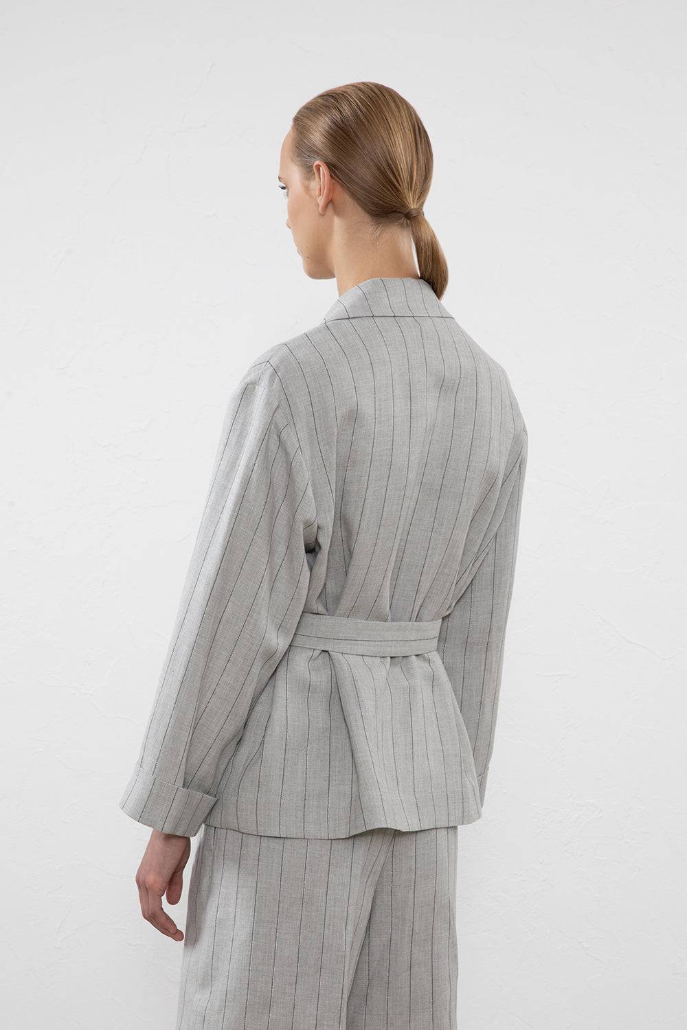 Peserico Blazer monopetto in lino, viscosa e lurex Negozio