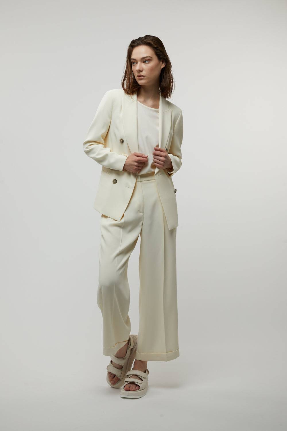 Peserico Blazer doppiopetto in cady crepe Nuova