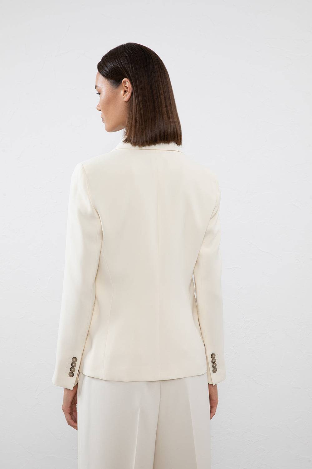 Peserico Blazer doppiopetto in cady crepe Nuova