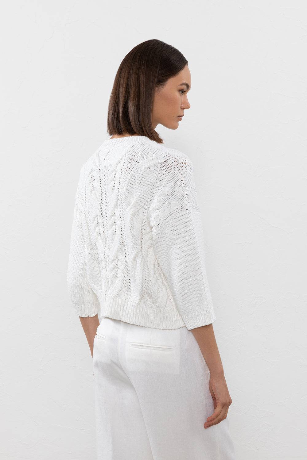 Peserico Maglia in fettuccia di puro cotone Vendita