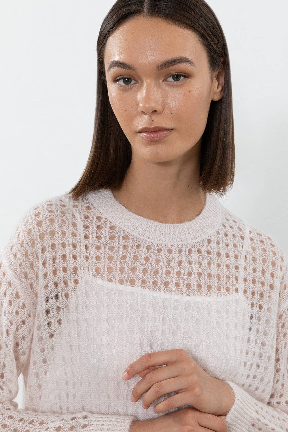 Peserico Maglia in leggero filato di baby suri alpaca Fino Al -60%