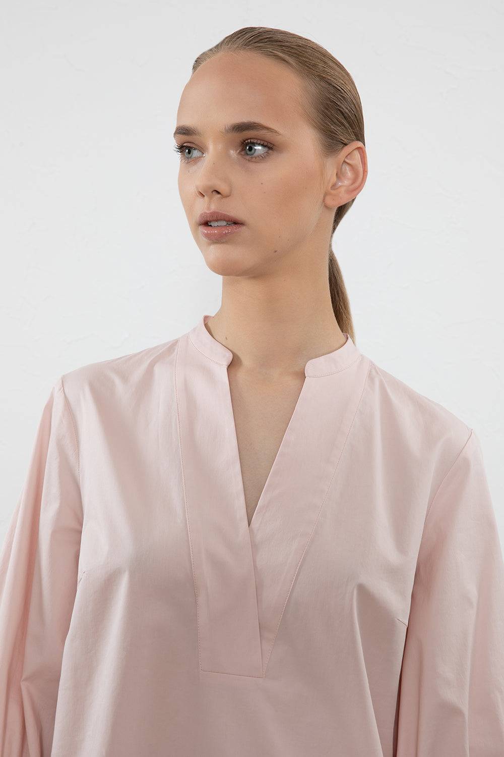 Peserico Abito midi in popeline di cotone stretch Convenienza