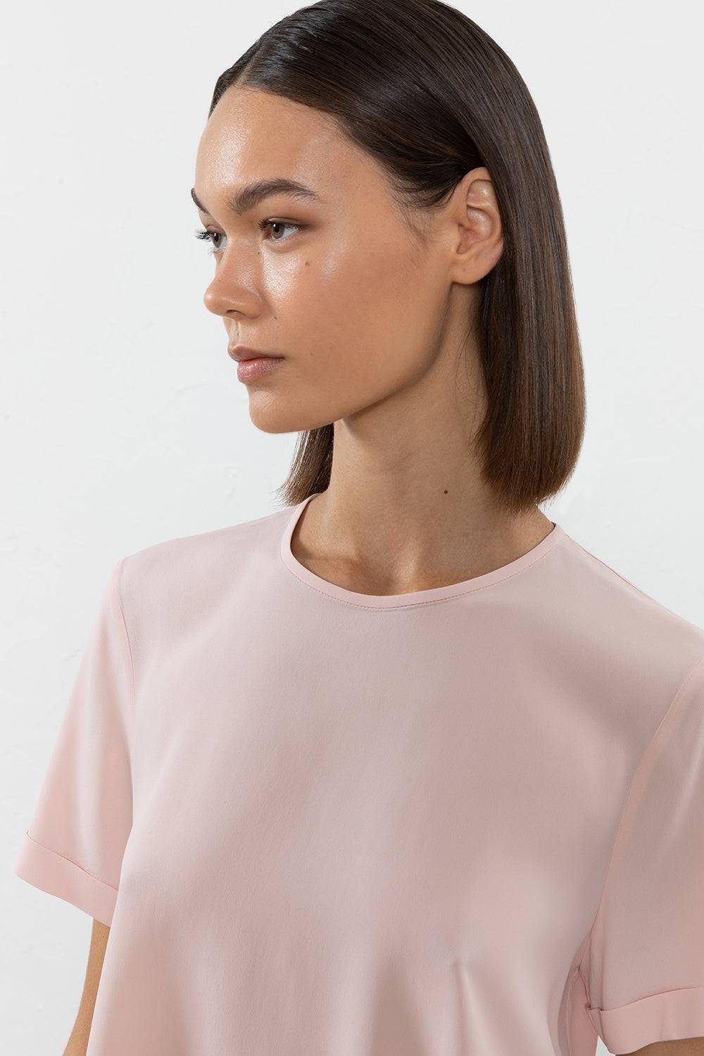 Peserico T-shirt in crepe de chine misto seta Economico