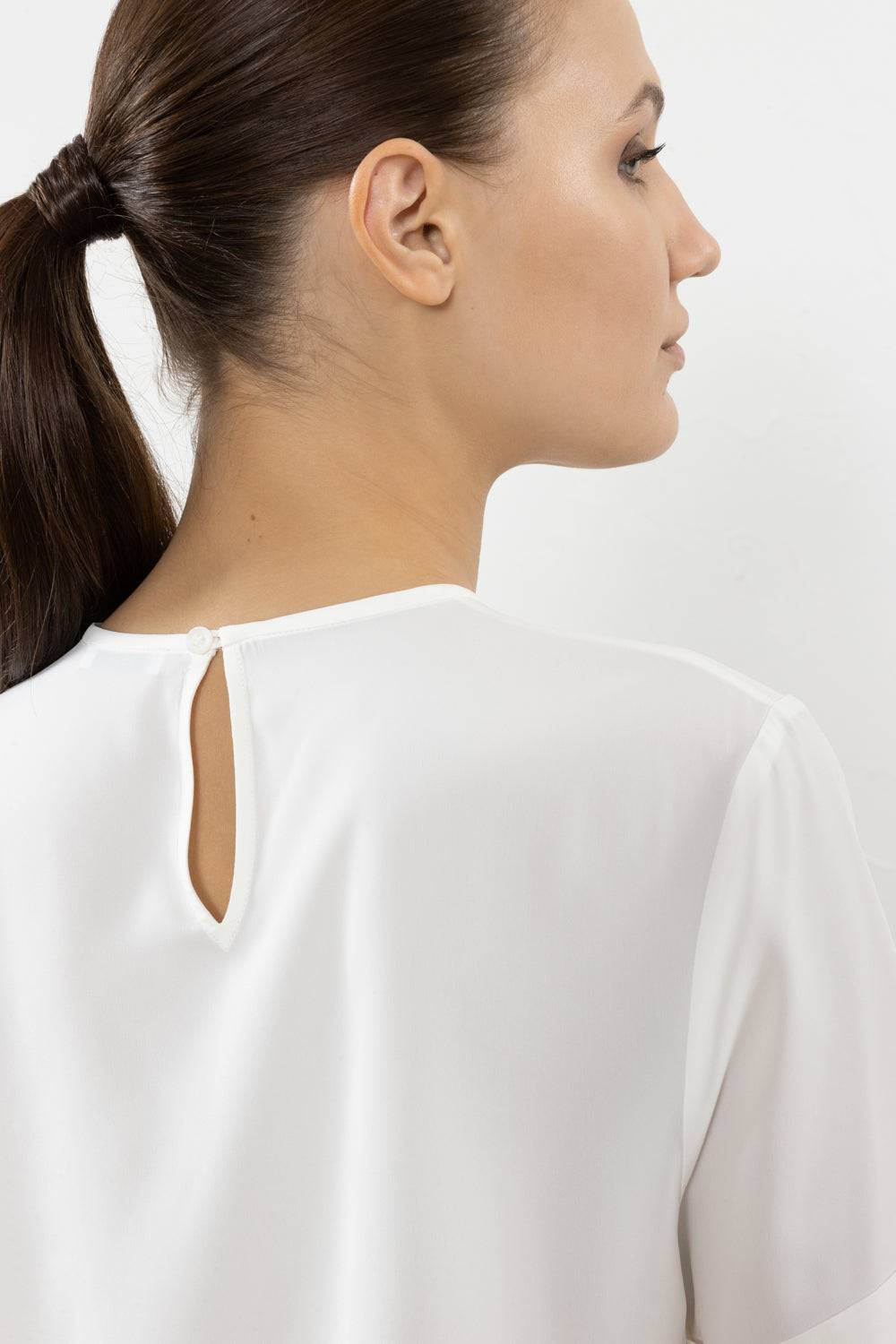 Peserico T-shirt in crepe de chine misto seta Online