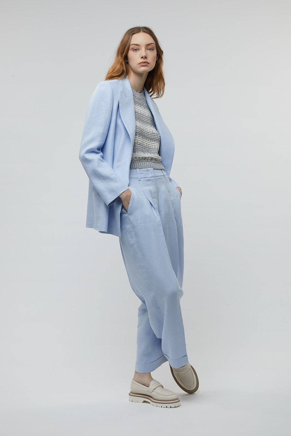 Peserico Top in filato di viscosa, lino, lurex e paillettes Saldi