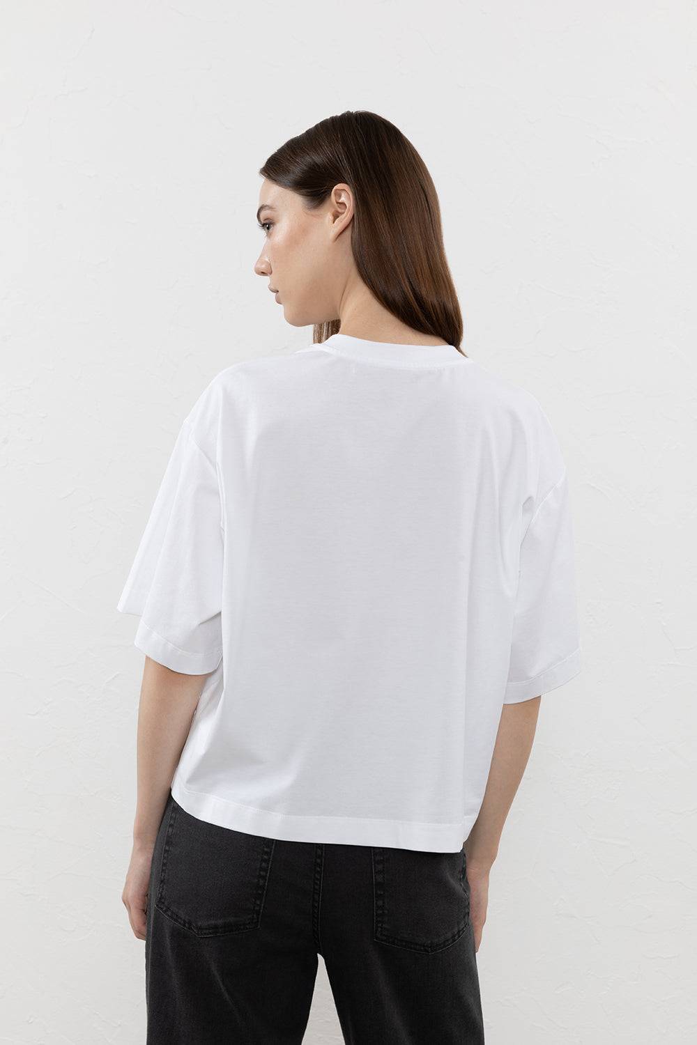 Peserico T-shirt in jersey di cotone Offerte