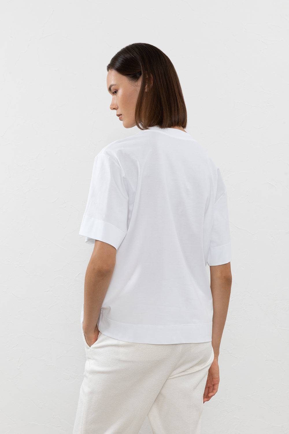 Peserico T-shirt in jersey di cotone Hotsell