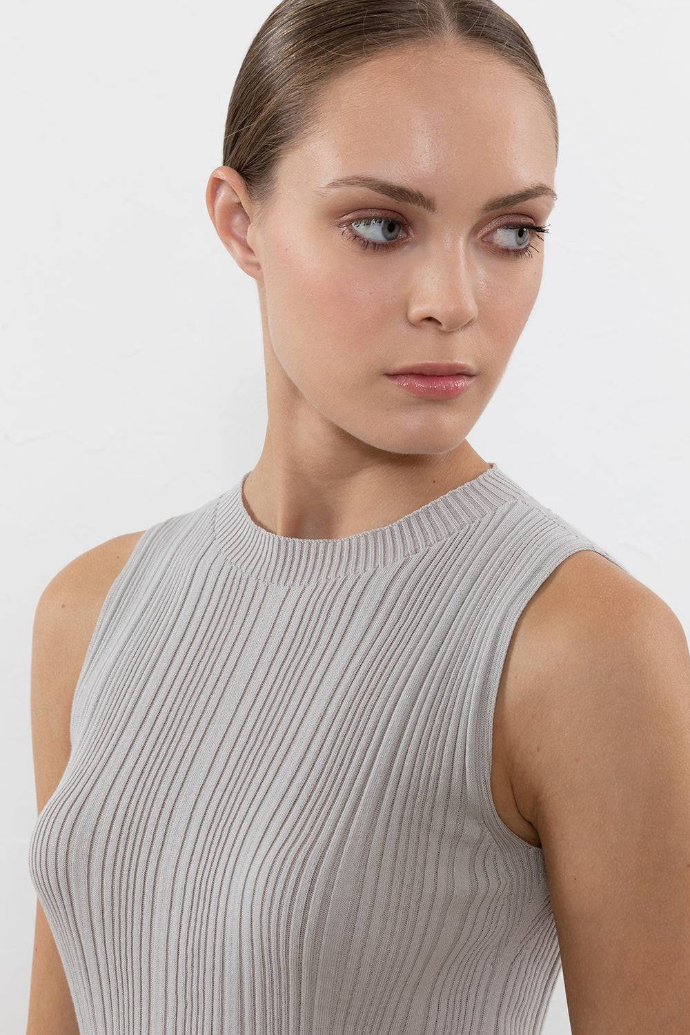 Peserico Top in filato di puro cotone crepe Vendita Calda