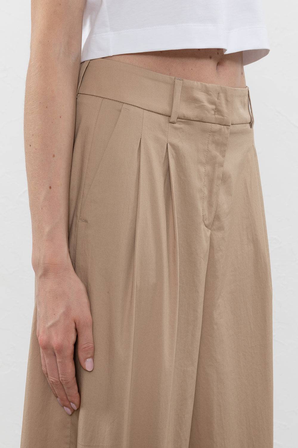 Peserico Pantalone in raso leggero di cotone mano vela Moda