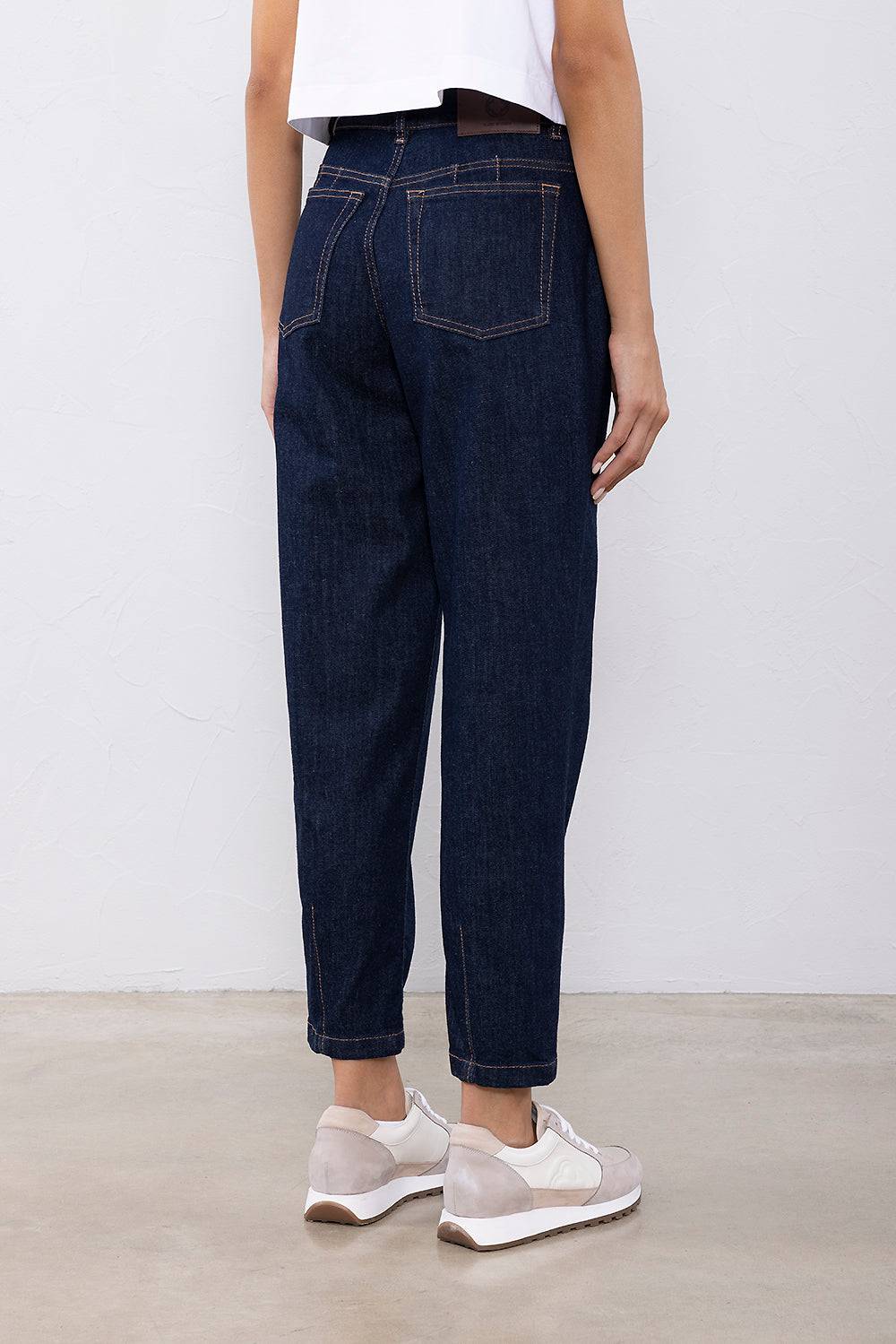 Peserico Pantalone in leggero denim in cotone comfort 2025