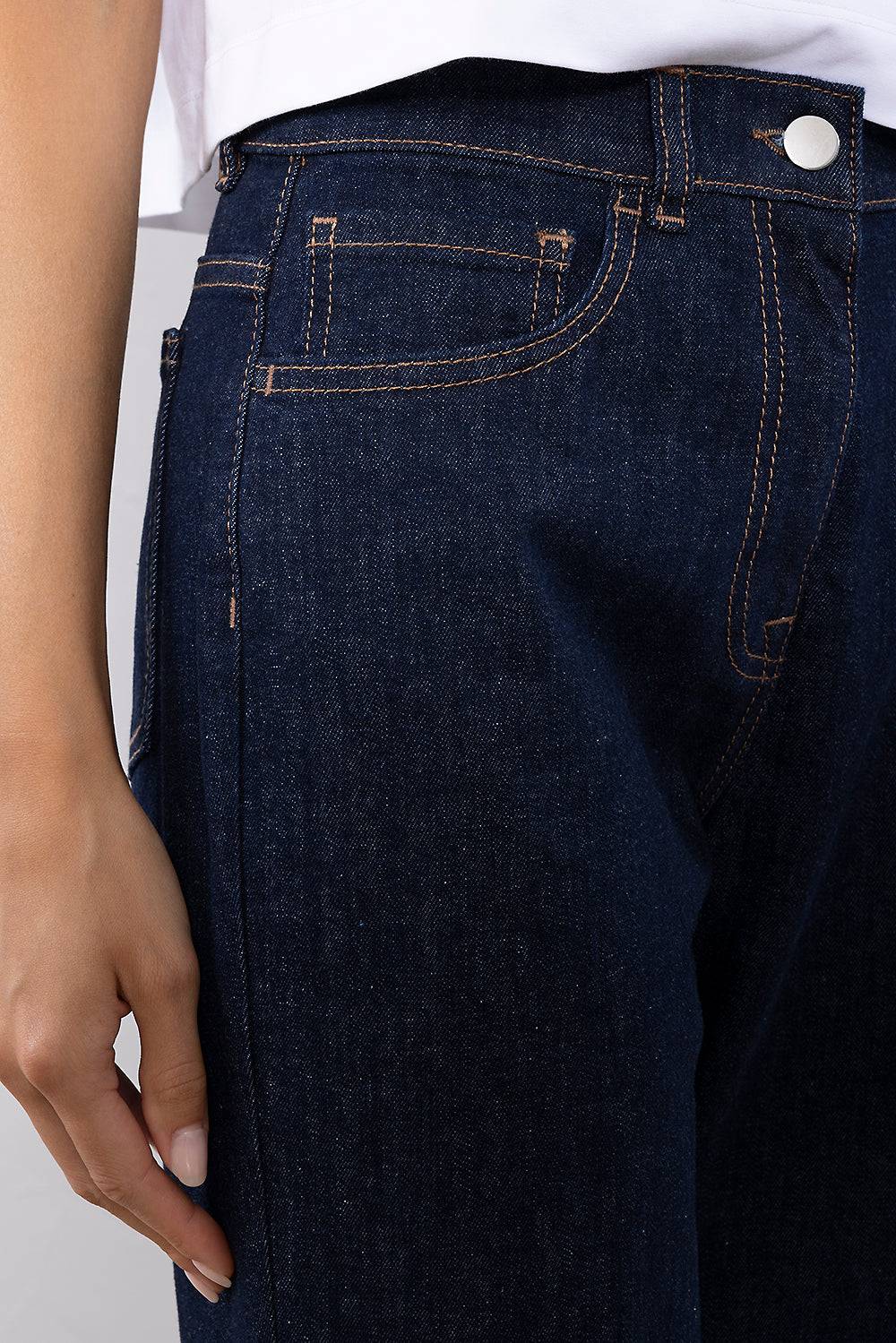 Peserico Pantalone in leggero denim in cotone comfort 2025