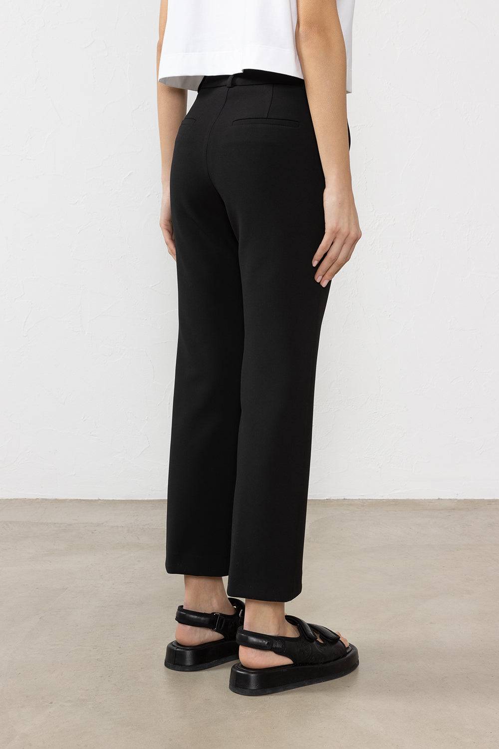 Peserico Pantalone in tela doppia di viscosa e cotone stretch Vendita