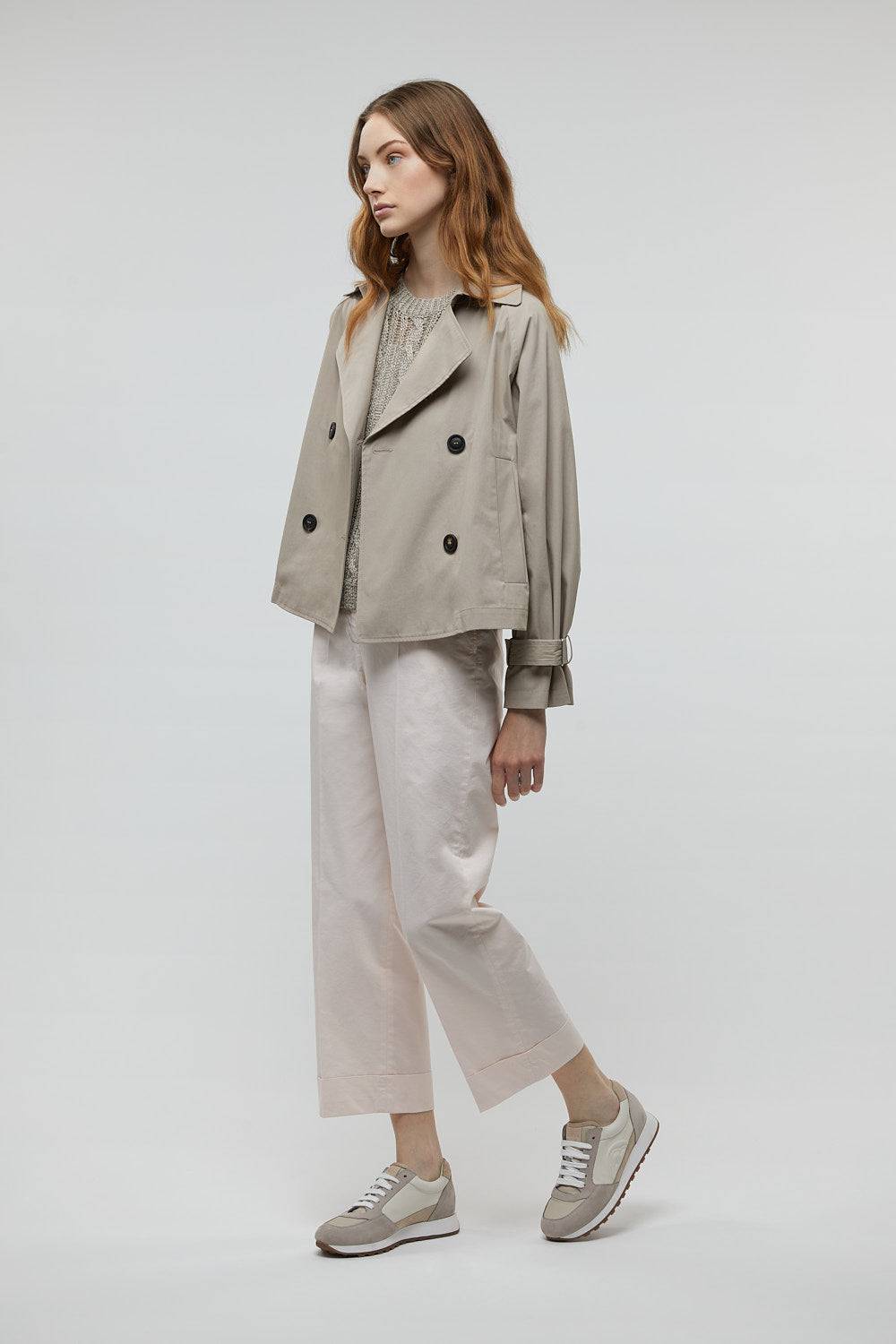 Peserico Pantalone dritto alla caviglia con risvolto Spedizione Gratuita