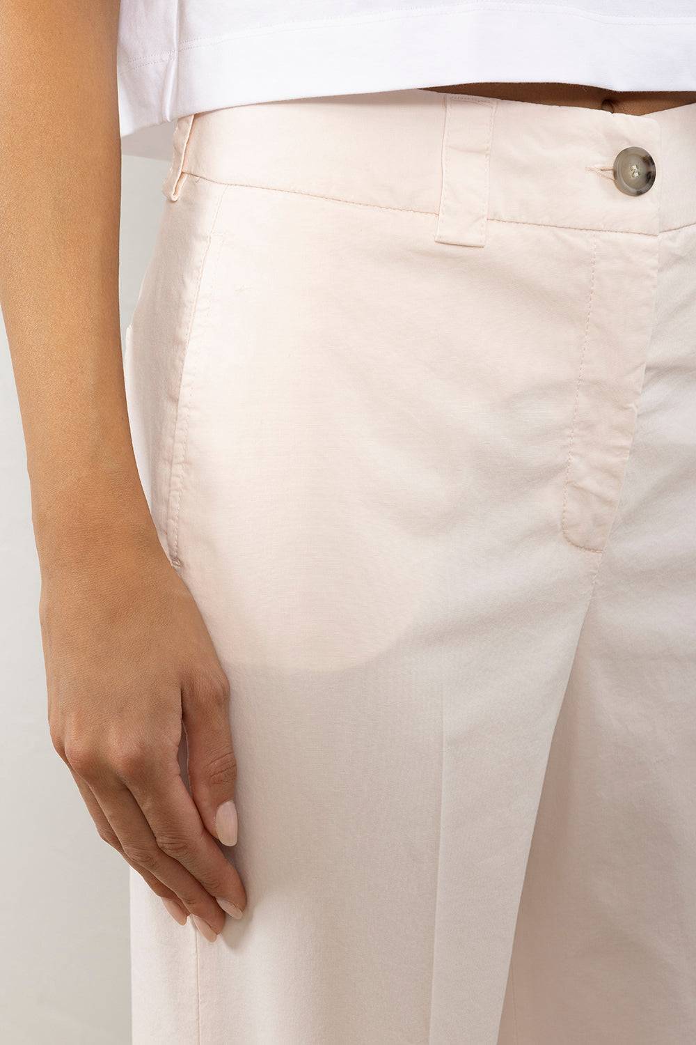 Peserico Pantalone dritto alla caviglia con risvolto Spedizione Gratuita