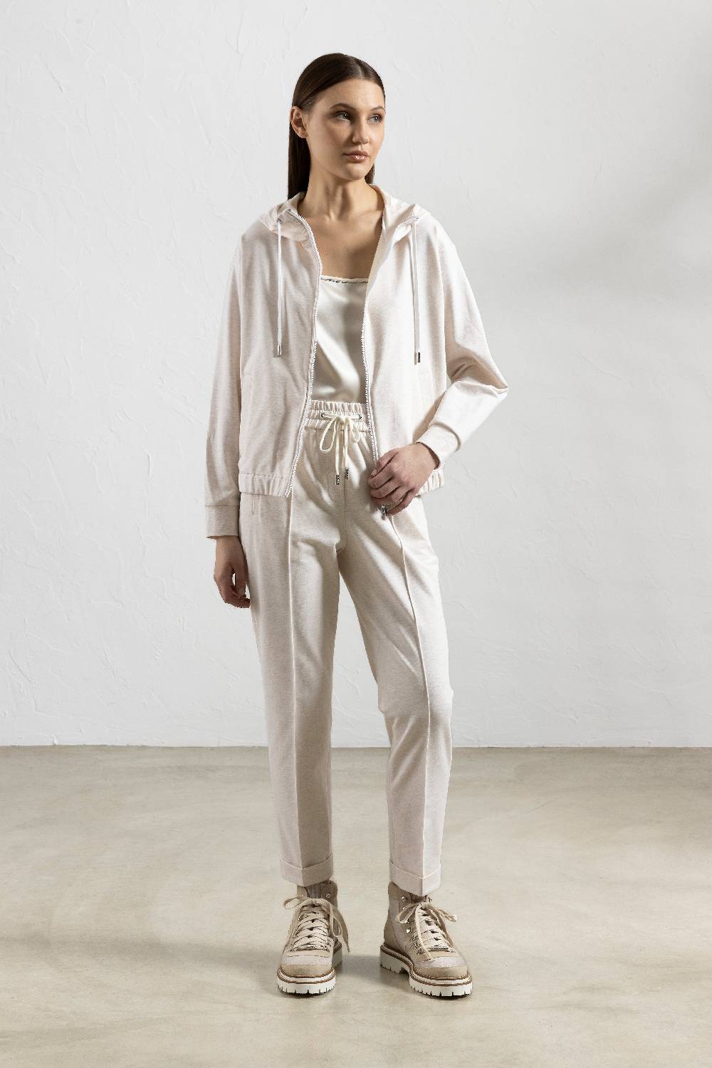 Peserico Pantalone in felpa leggera di cotone Qualità Garantita