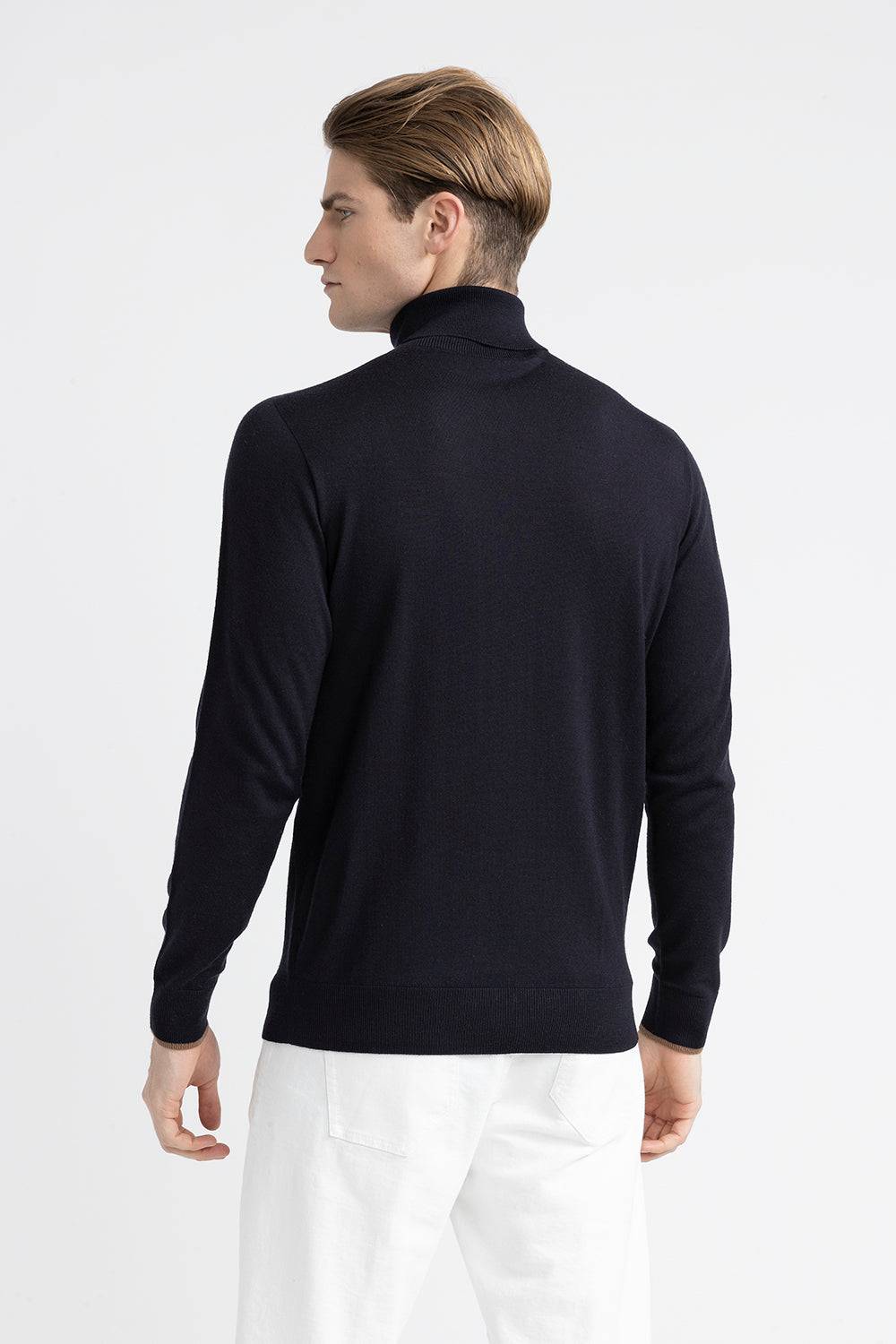 Peserico Maglia collo alto in pura lana vergine Shopping Online