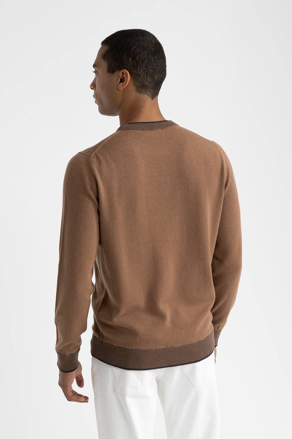 Peserico Maglia girocollo in lana, seta e cashmere Novità