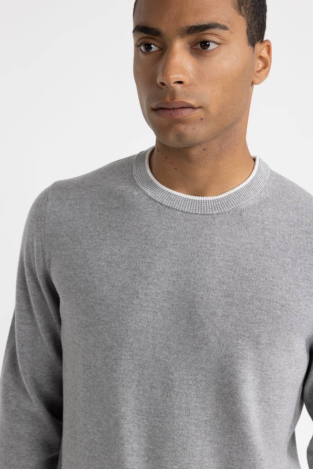 Peserico Maglia girocollo in lana, seta e cashmere Presa
