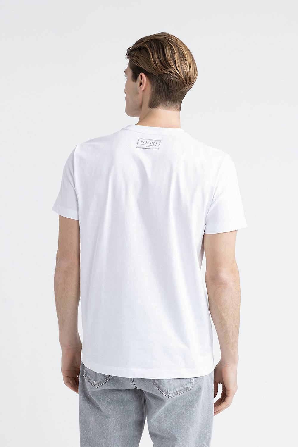Peserico T-shirt in morbido jersey di puro cotone In Vendita
