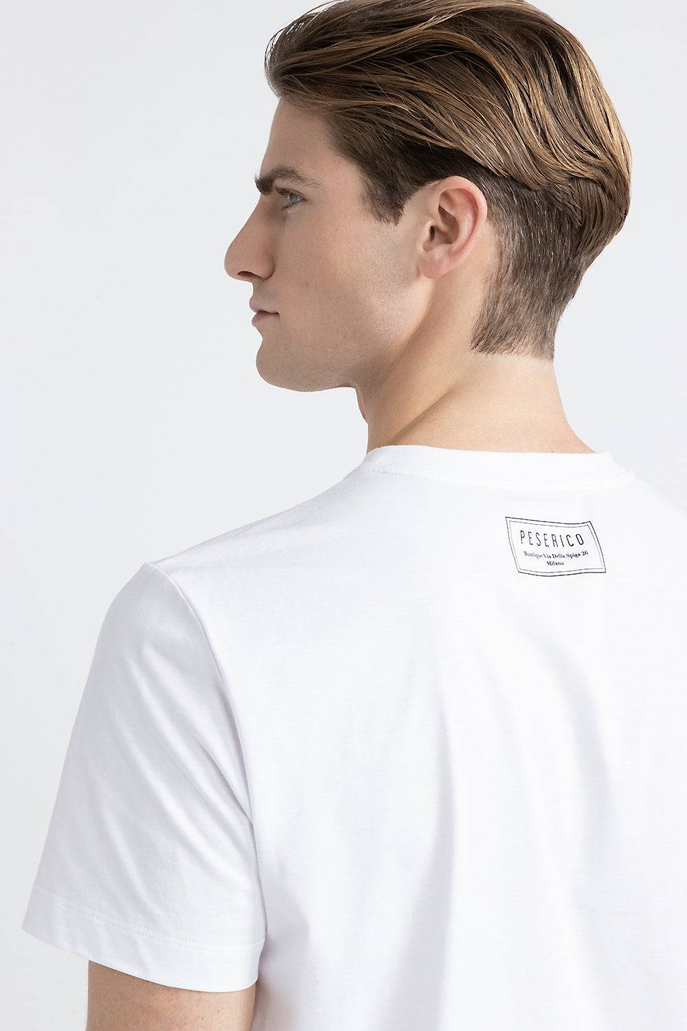 Peserico T-shirt in morbido jersey di puro cotone In Vendita