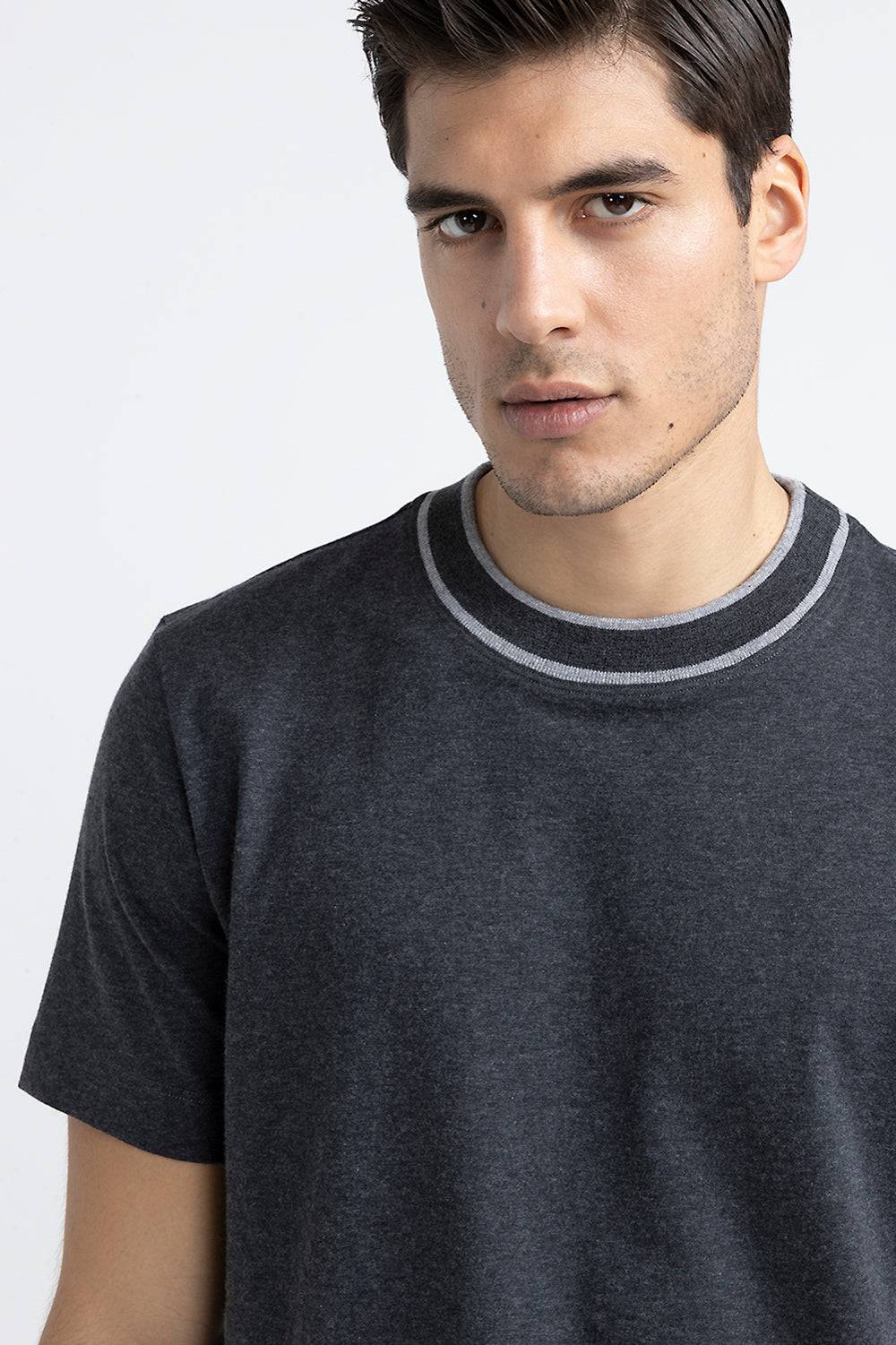 Peserico T-shirt in jersey di cotone e cashmere Saldi Di Fabbrica