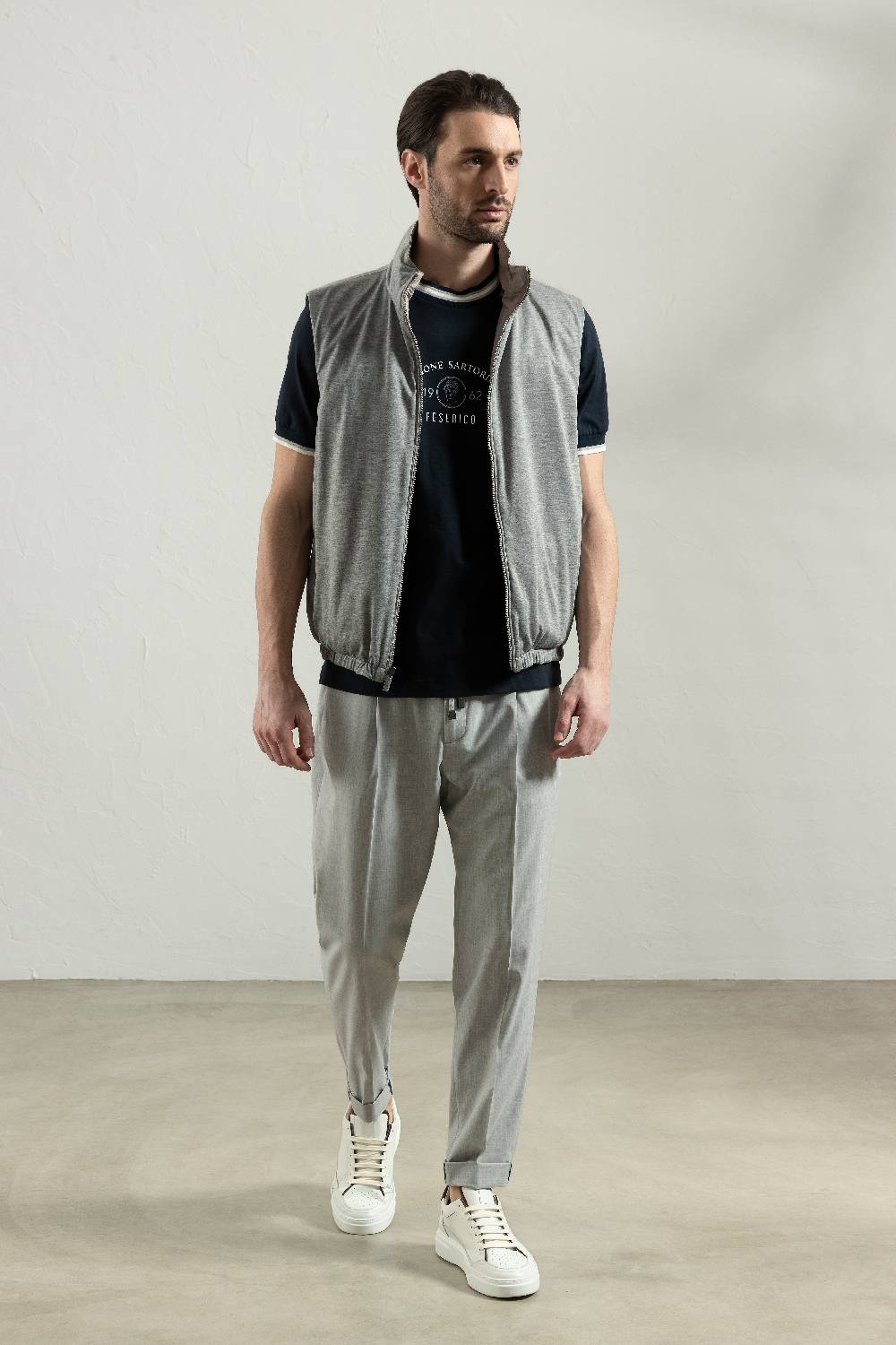 Peserico Pantalone jogger in tela tecnica di viscosa stretch Negozio