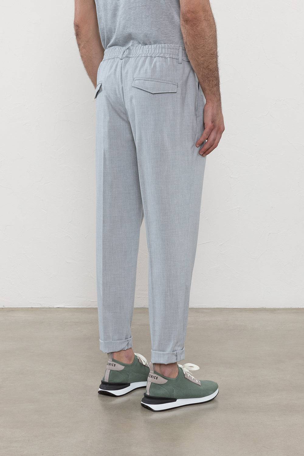 Peserico Pantalone jogger in tela tecnica di viscosa stretch Negozio