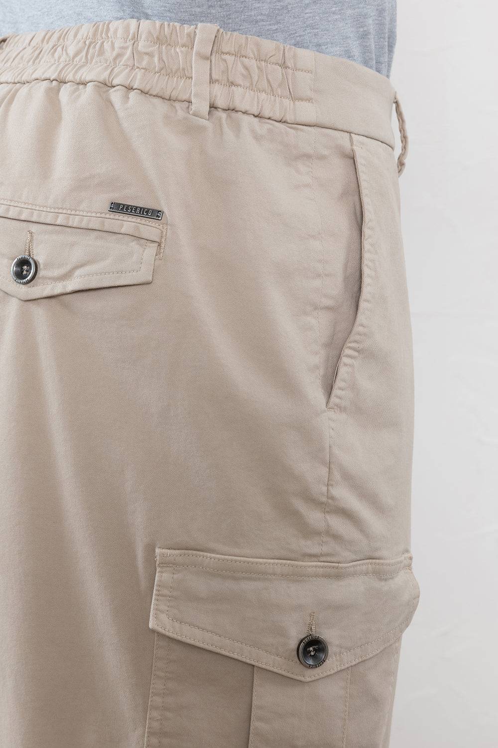 Peserico Pantalone chino in gabardina di cotone stretch In Saldo