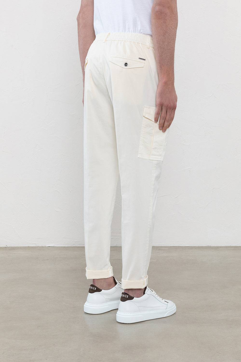 Peserico Pantalone chino in gabardina di cotone stretch Nuova