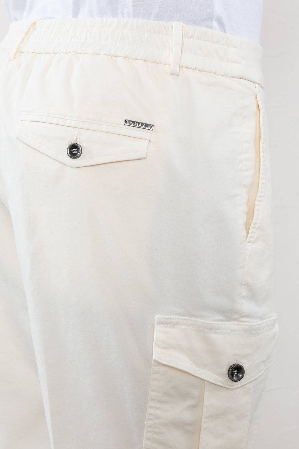 Peserico Pantalone chino in gabardina di cotone stretch Nuova