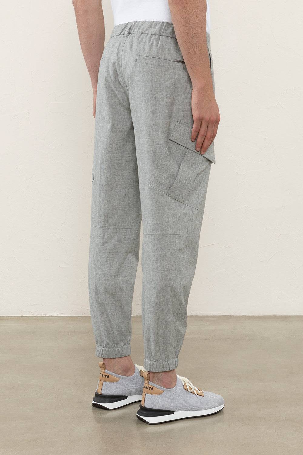 Peserico Pantalone chino in fil a fil di lana, seta e cotone Moda
