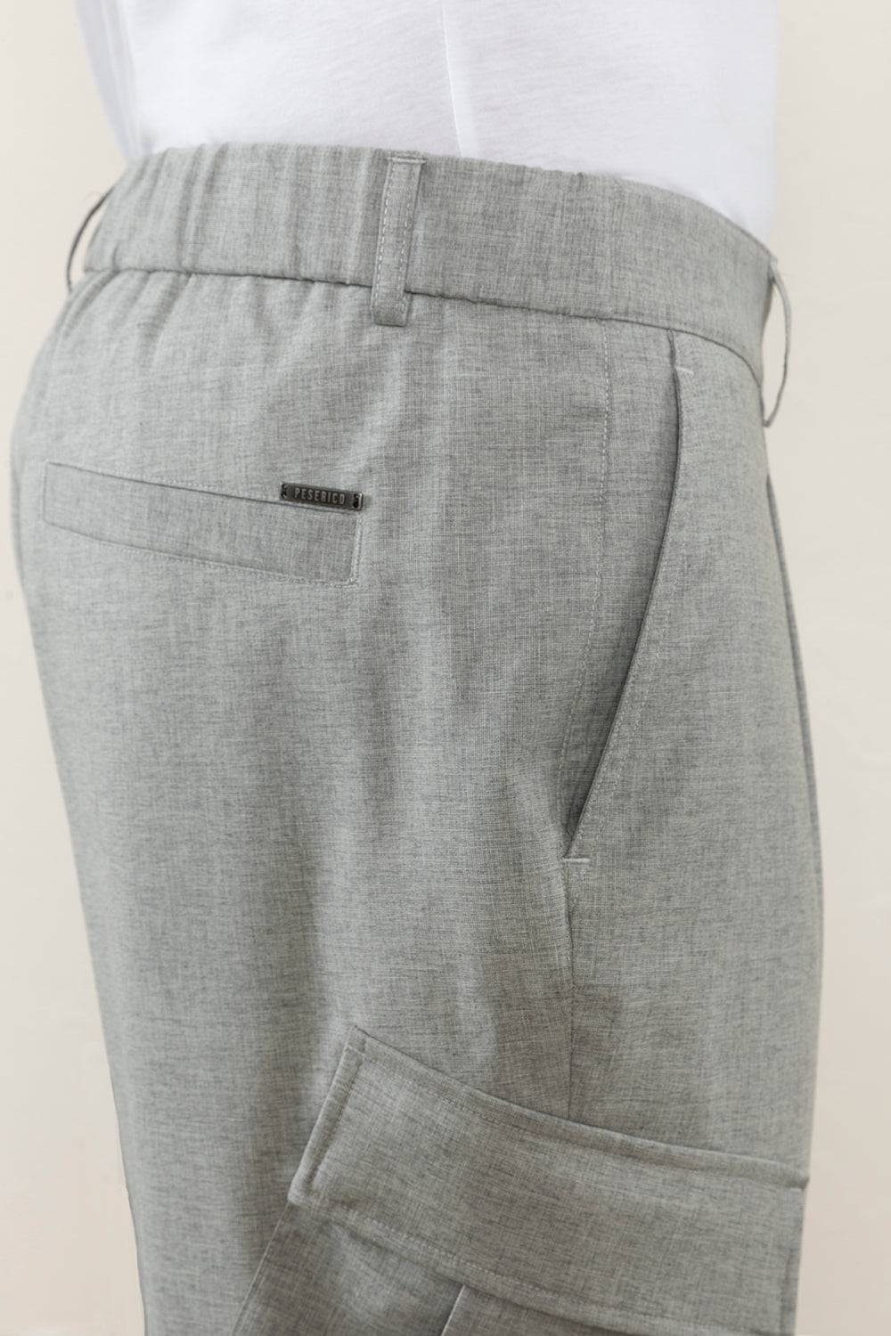 Peserico Pantalone chino in fil a fil di lana, seta e cotone Moda