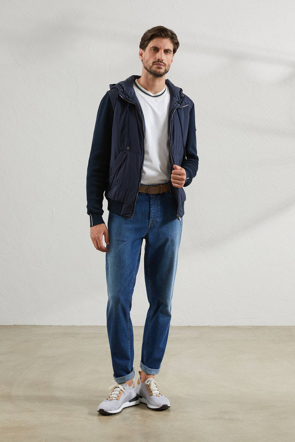 Peserico Pantalone in leggero denim di cotone Italy