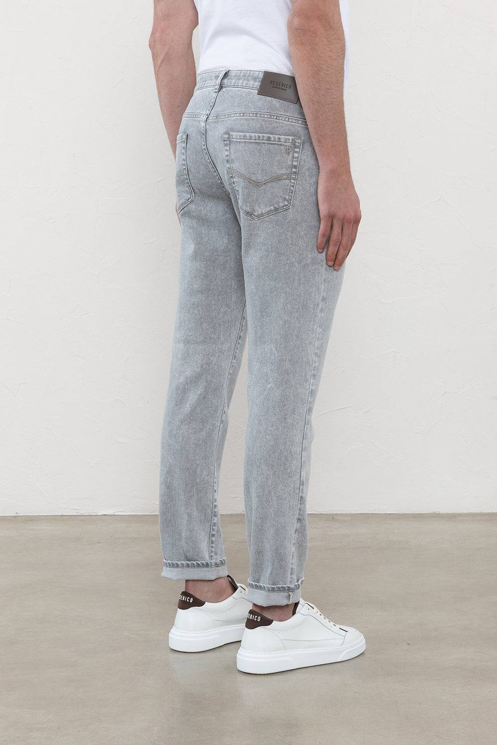 Peserico Pantalone in denim di leggero cotone Italia