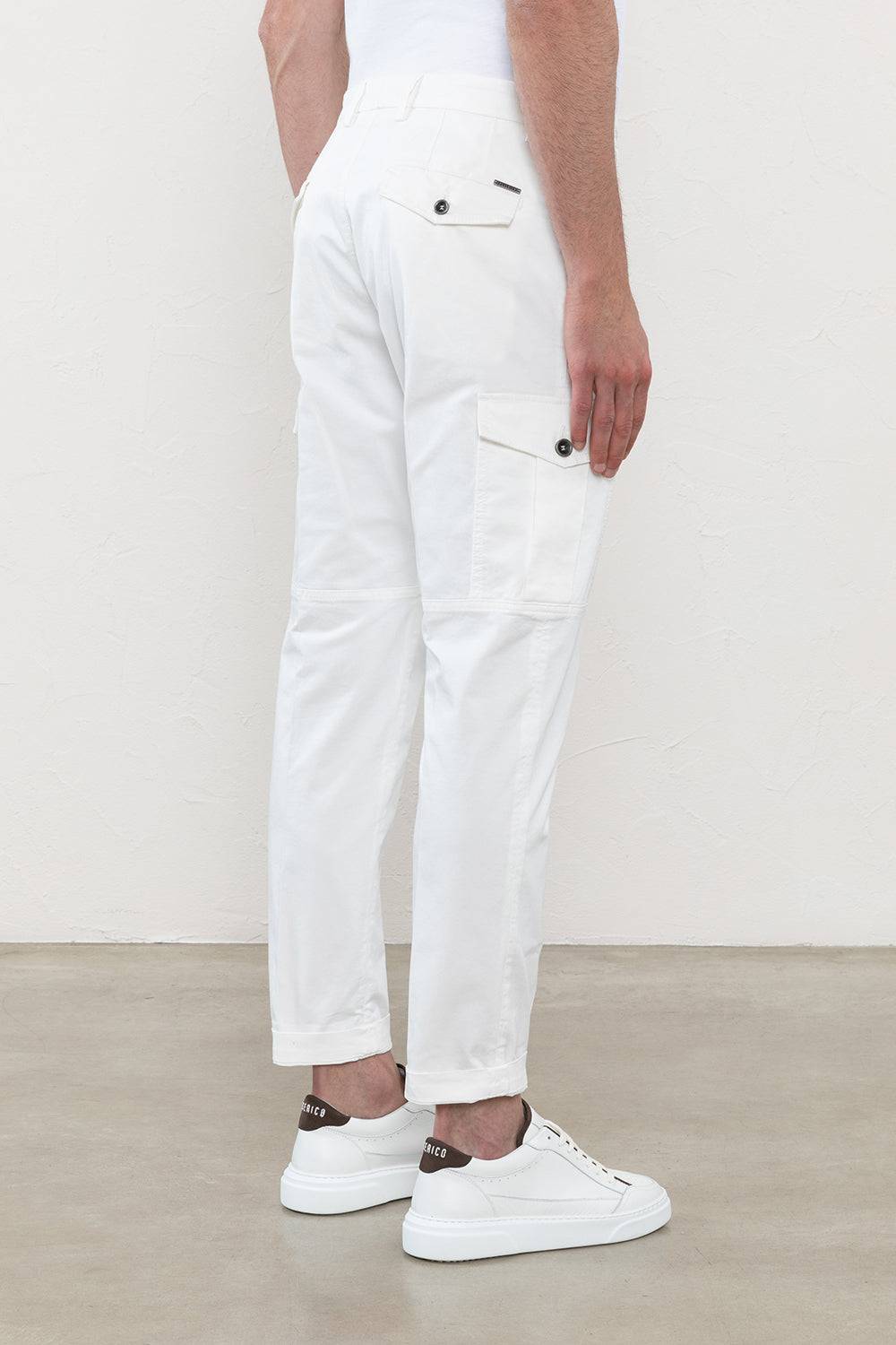 Peserico Pantalone chino in gabardina di cotone In Linea