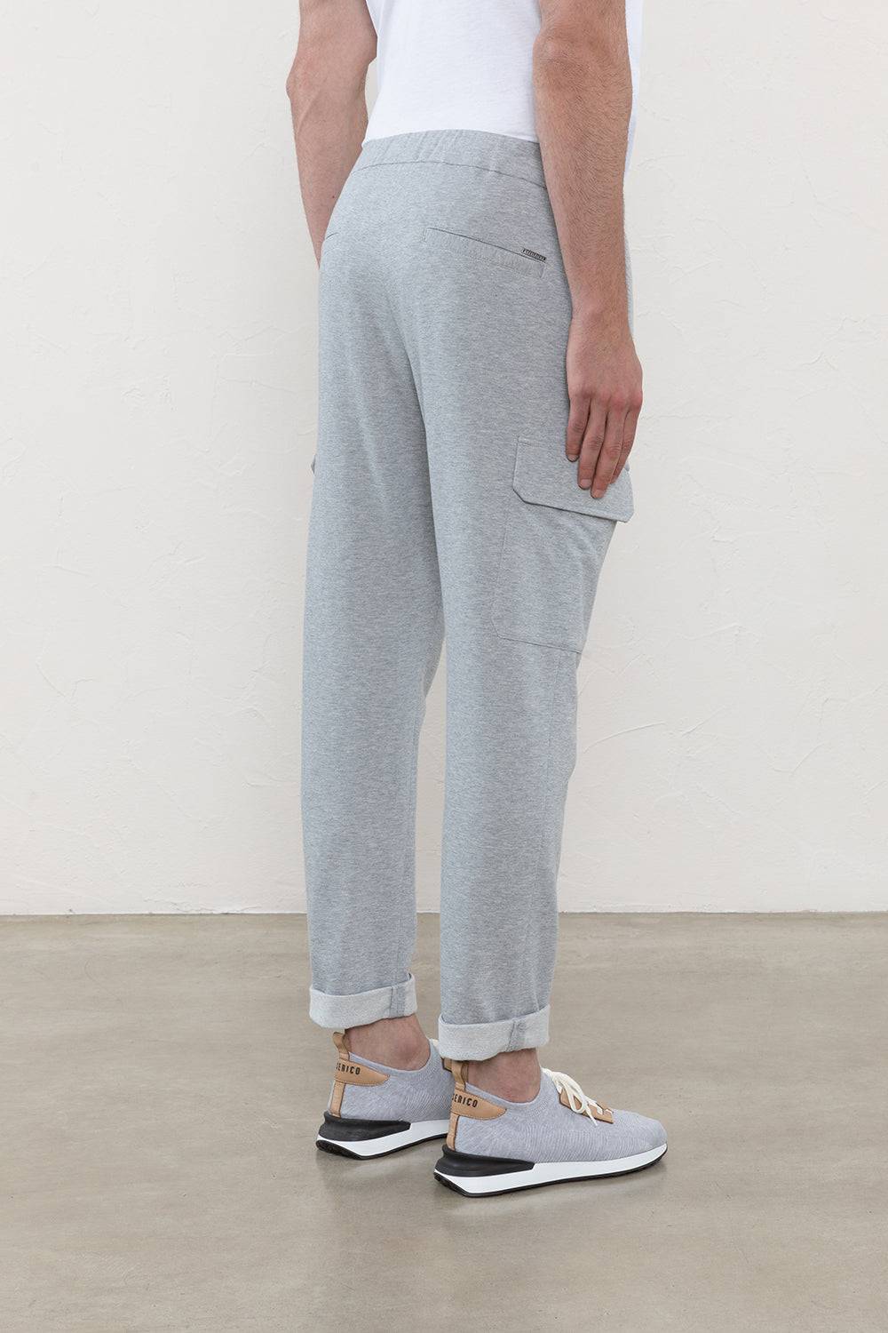 Peserico Pantalone jogger in morbido jersey di cotone mélange Vendita