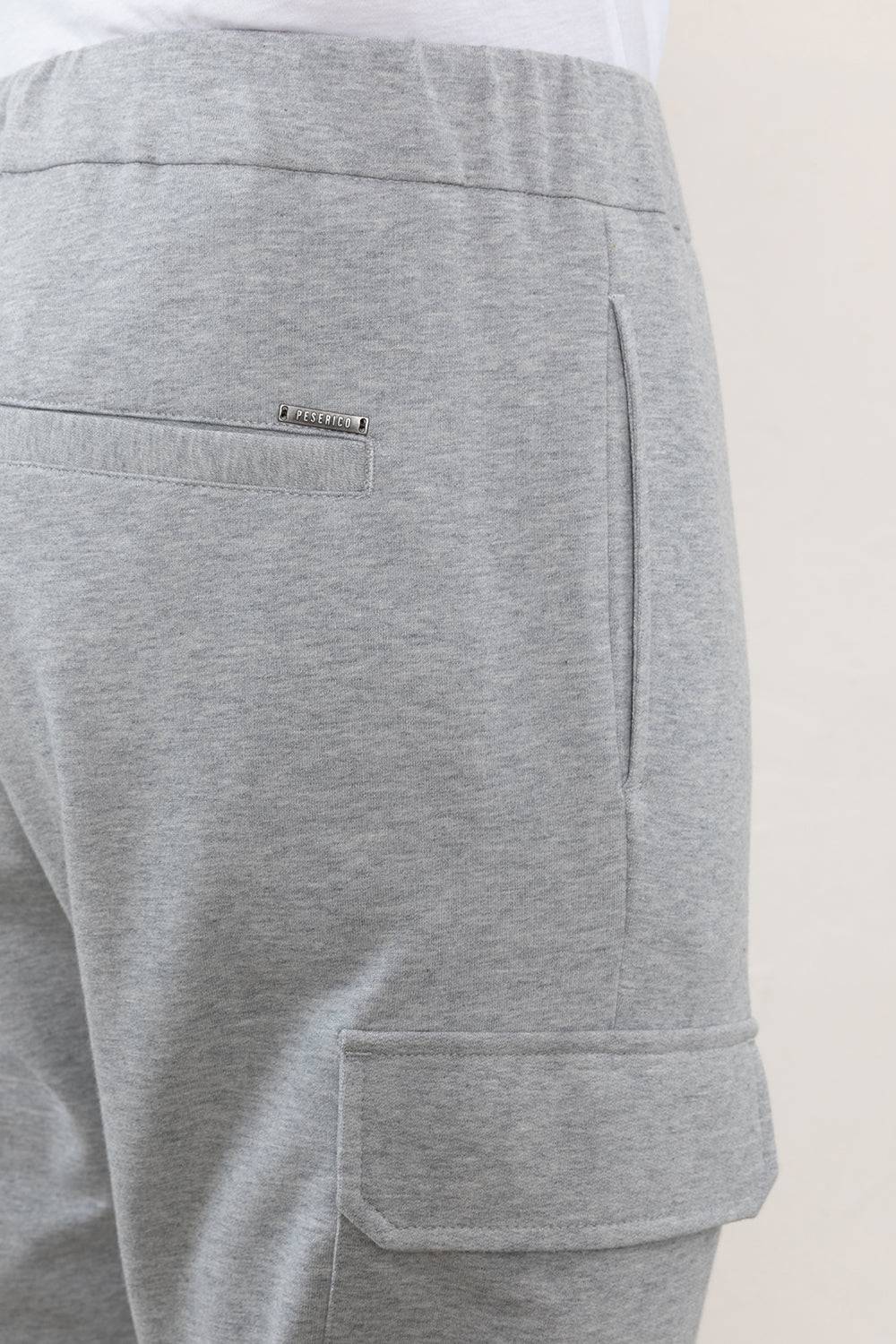 Peserico Pantalone jogger in morbido jersey di cotone mélange Vendita