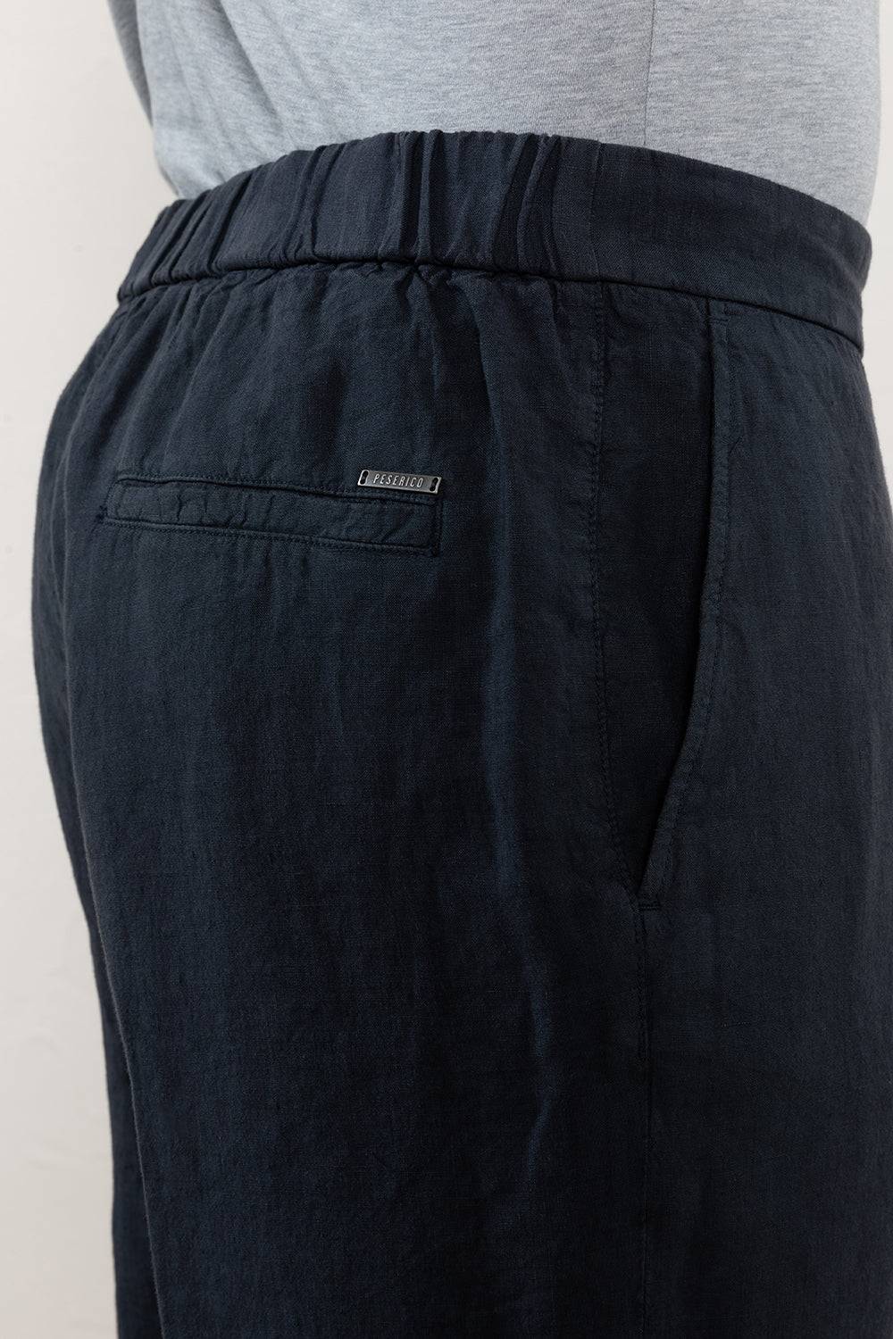 Peserico Pantaloncini in tela di lino Pezzi Unici