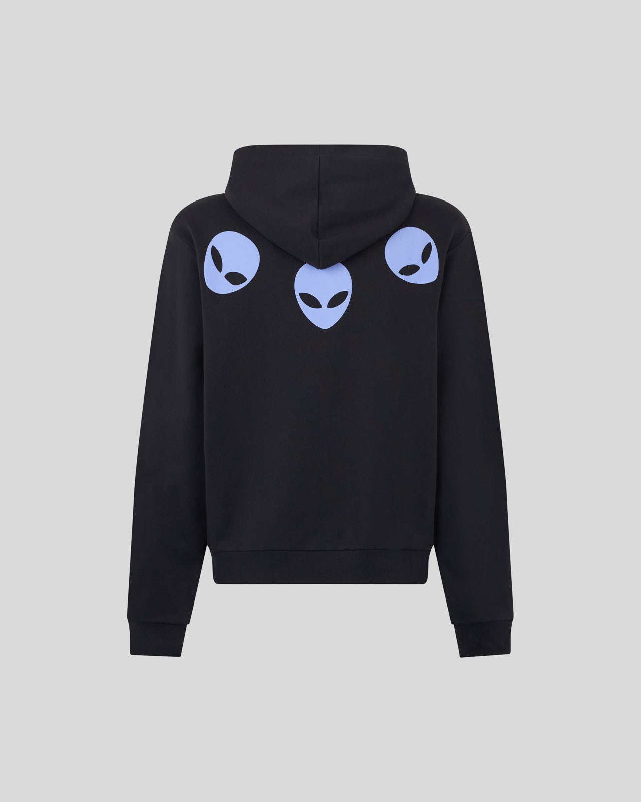 Phobia Archive FELPA CON CAPPUCCIO NERA CON STAMPA TRIPLE ALIEN VIOLA Promozione