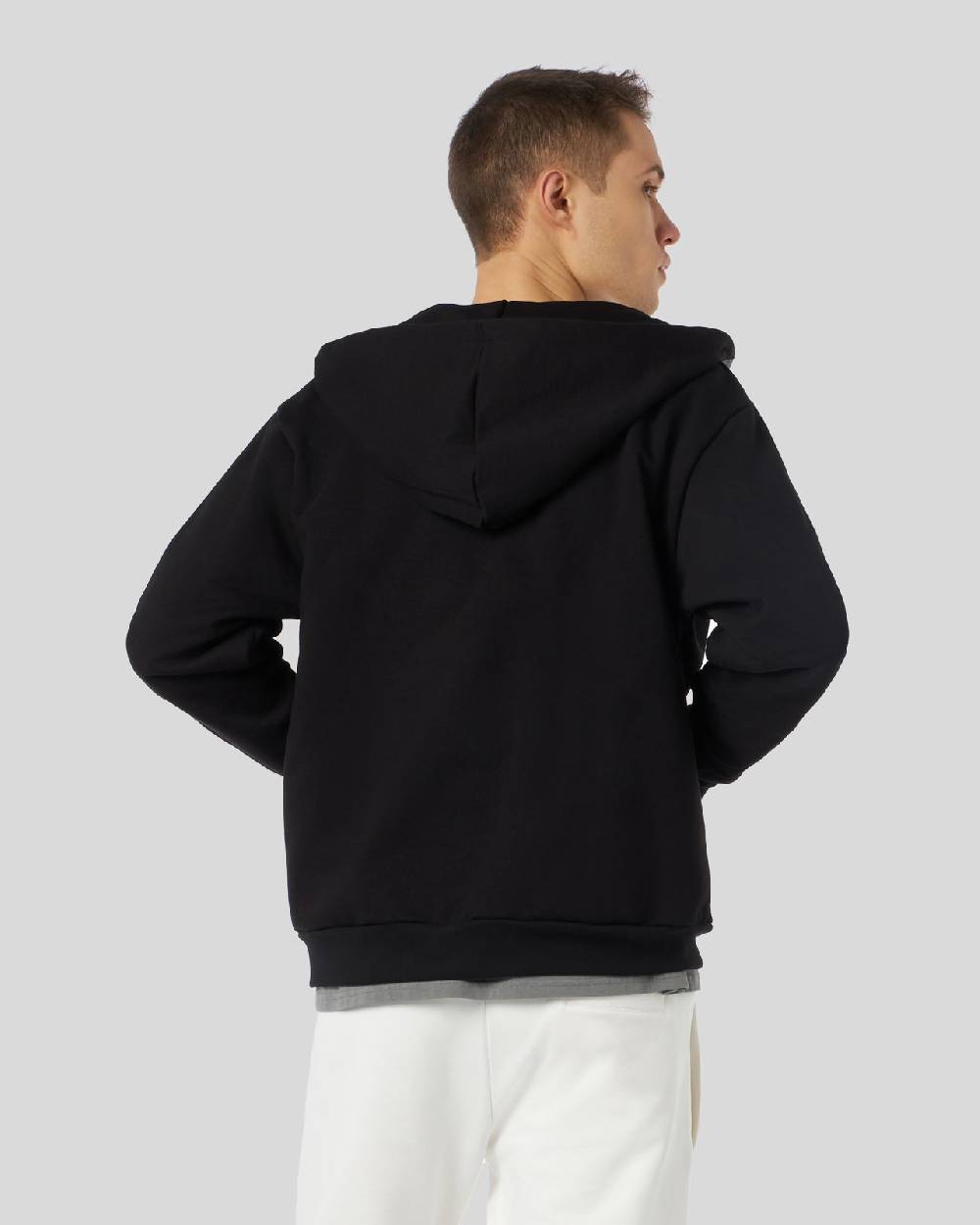 Phobia Archive FELPA CON ZIP NERA CON GOTIC LOGO RICAMATO Qualità Garantita