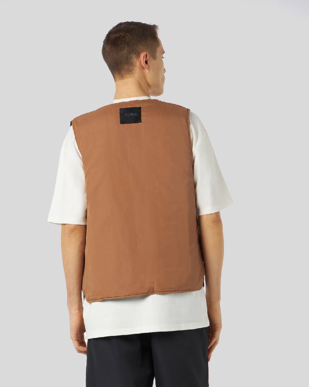 Phobia Archive GILET DOUBLE FACE CON LOGO GOTIC P ALL OVER ED ETICHETTA METALLICA Offerte