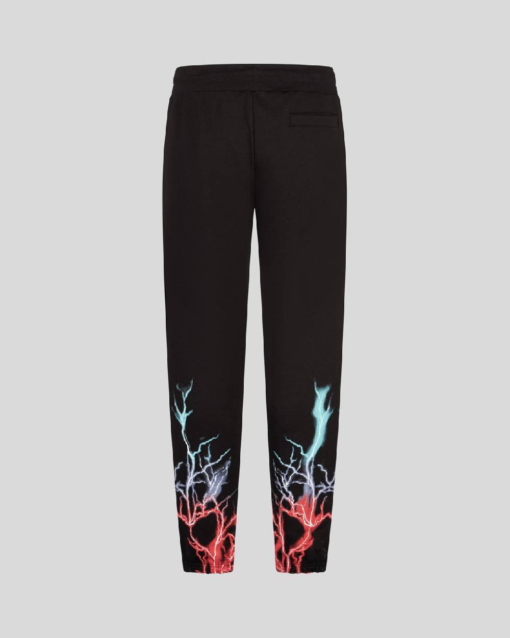 Phobia Archive PANTALONCINO NERO CON STAMPA FULMINE BI-COLORE ROSSO E BLU I Più Venduti