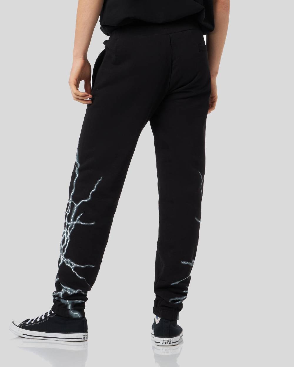 Phobia Archive PANTALONE NERO CON FULMINE LATERALE BIANCO Outlet