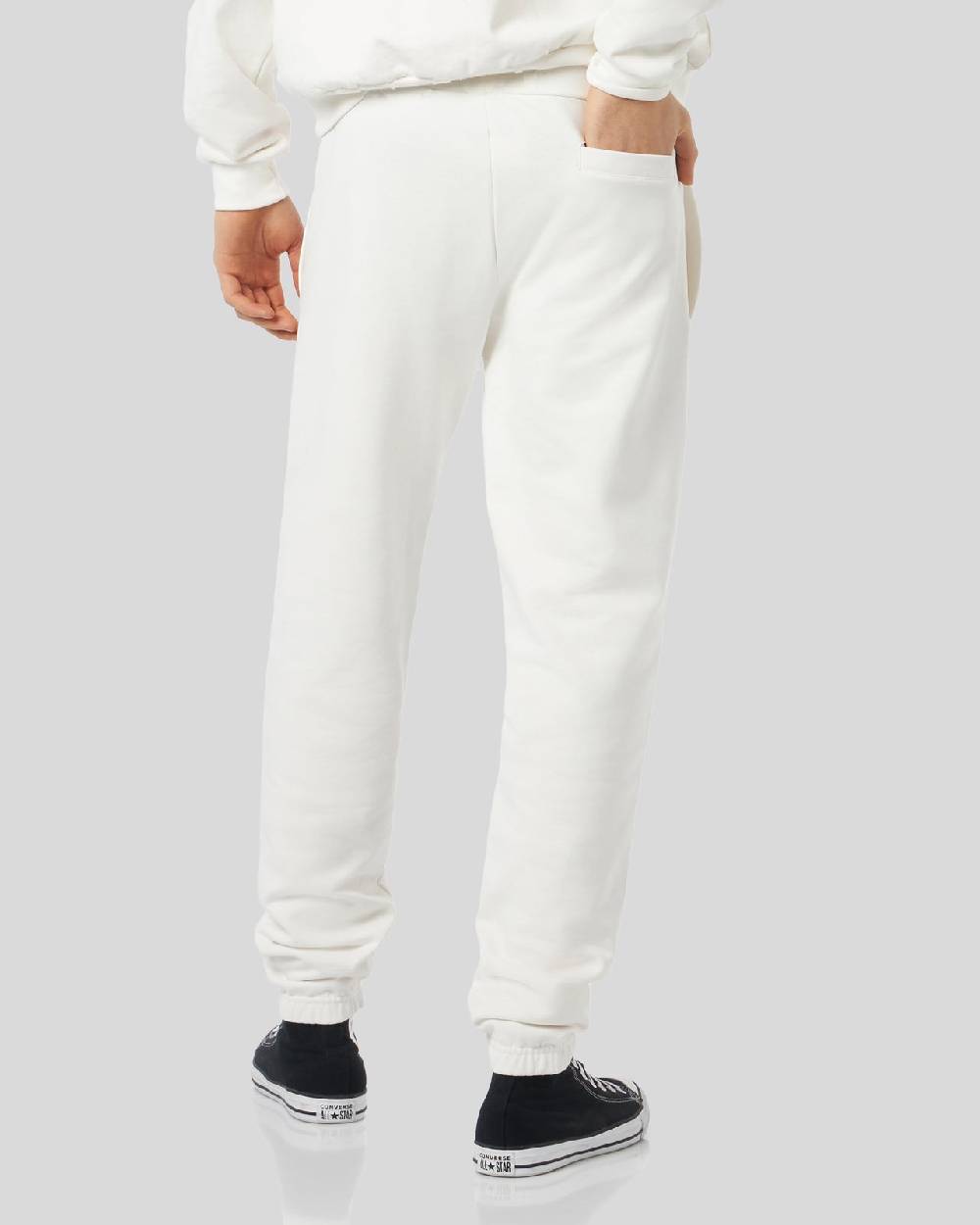 Phobia Archive PANTALONE BIANCO CON LOGO GOTICO RICAMATO Saldi