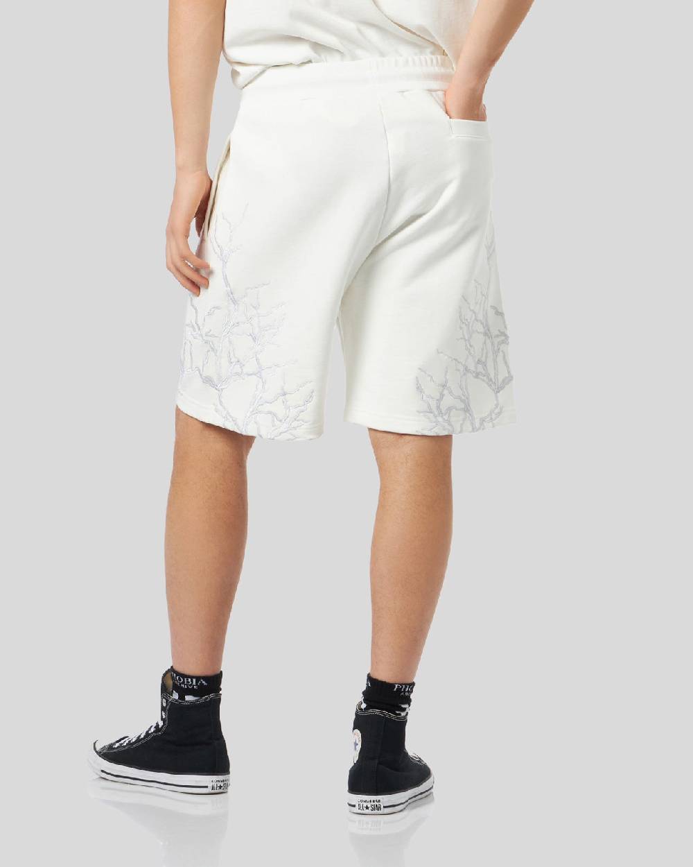 Phobia Archive PANTALONCINI BIANCHI CON FULMINI GRIGI I Più Venduti