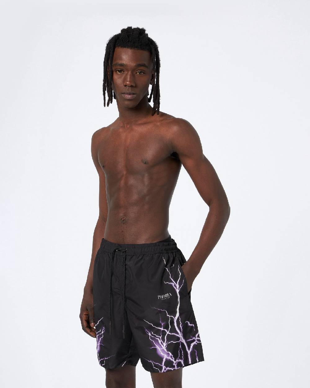 Phobia Archive COSTUME NERO CON FULMINI VIOLA Promozione
