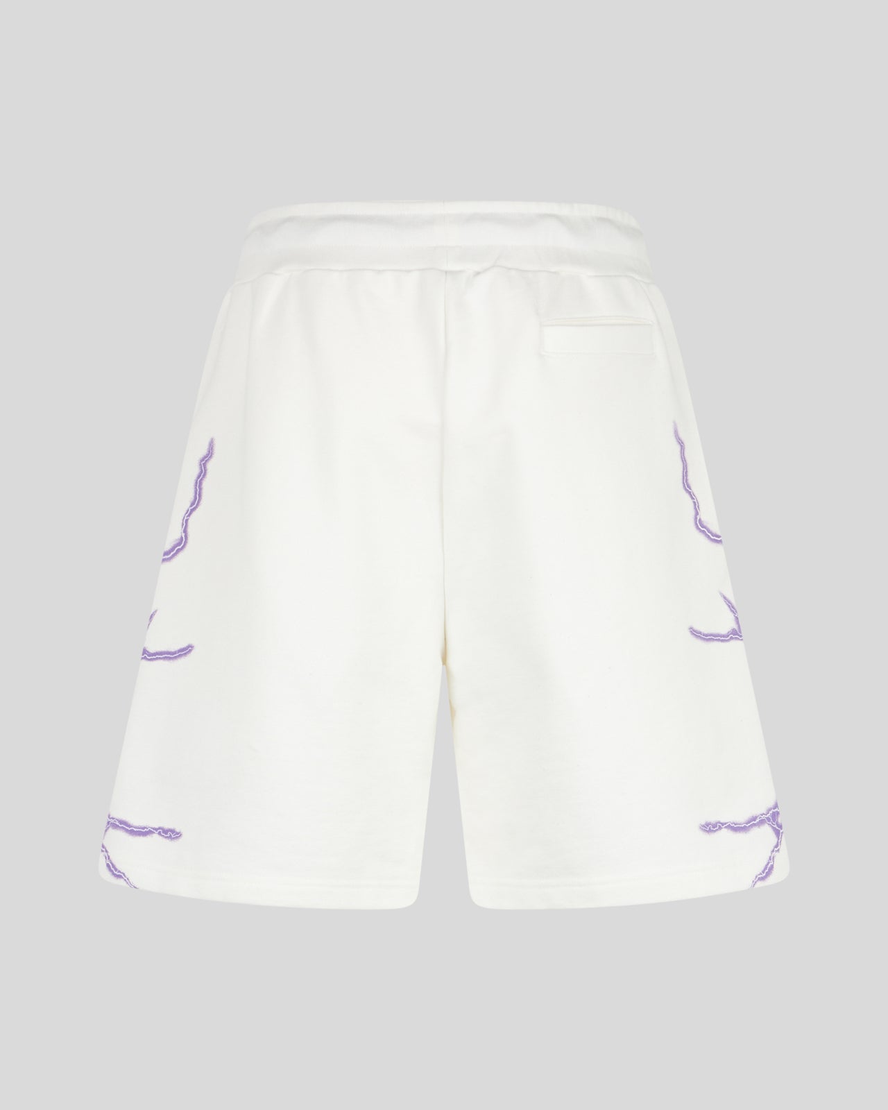 Phobia Archive PANTALONCINO BIANCO CON FULMINI LATERALI VIOLA Offerta