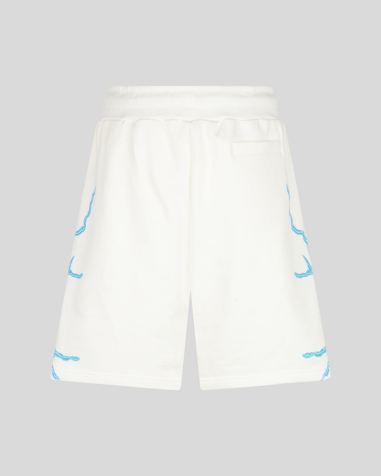 Phobia Archive PANTALONCINO BIANCO CON FULMINI LATERALI AZZURRI Economico