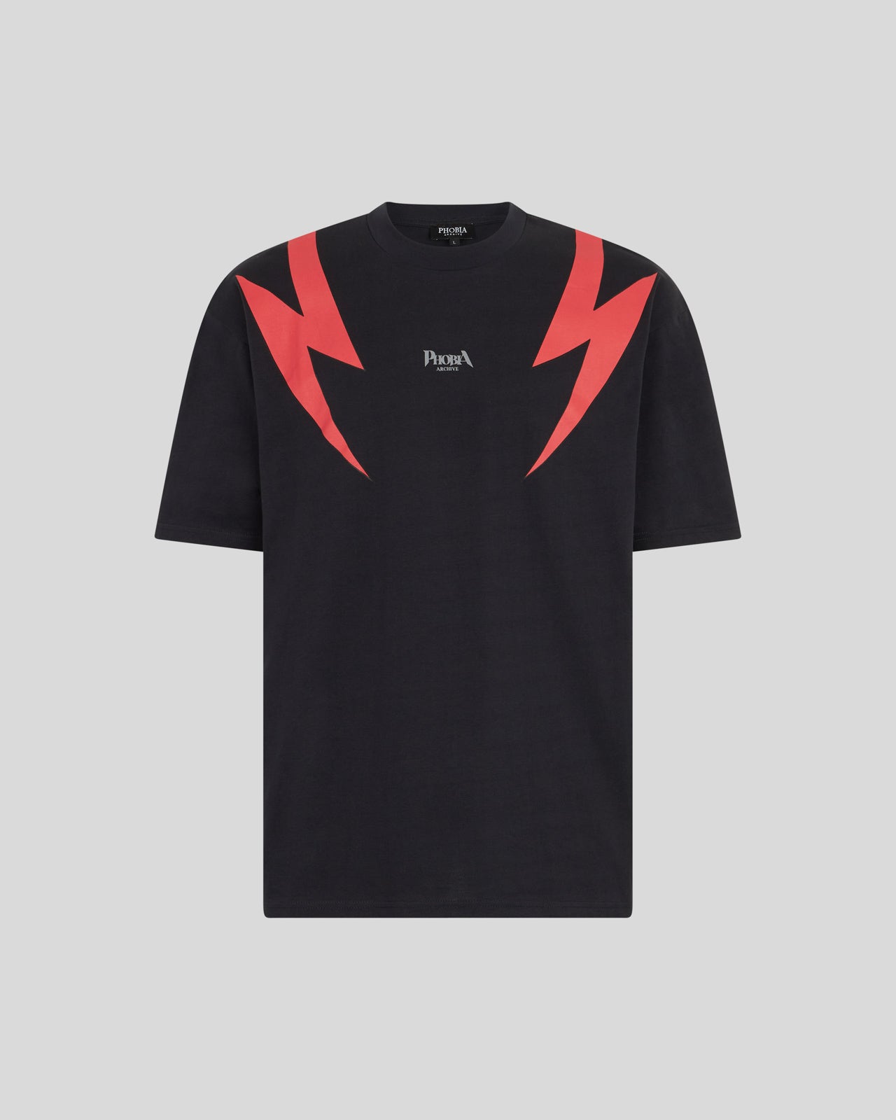 Phobia Archive T-SHIRT NERA CON GRAFICA SCREAMING SKULLS ROSSA 2025