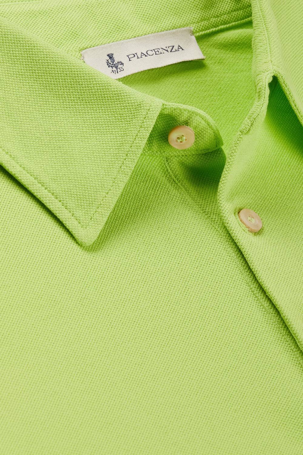 Piacenza 1733 Polo maniche corte jersey verde fluo Online